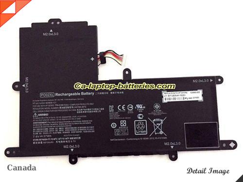 HP PO02XL Battery 4810mAh, 37Wh  7.6V Black Li-ion