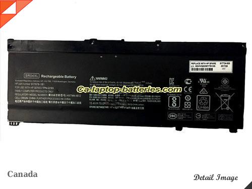 HP HSTNN-DB7W Battery 4550mAh, 70Wh  15.4V Black Li-ion