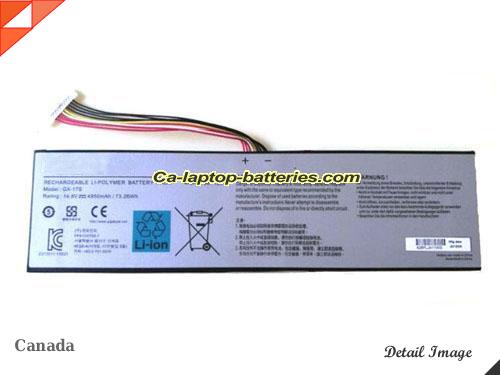 GIGABYTE GX-17S Battery 4950mAh, 73Wh  14.8V Sliver Li-ion