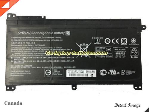 HP TPN-W118 Battery 3470mAh, 42Wh  11.55V Black Li-ion