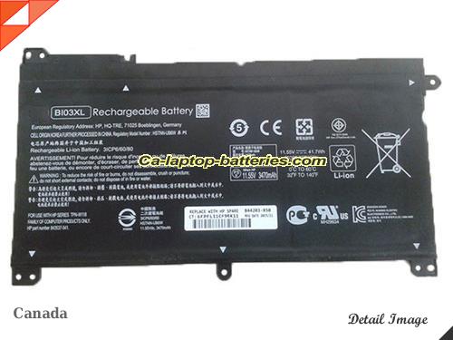 HP ON03XL Battery 3470mAh, 41.7Wh  11.55V Black Li-ion