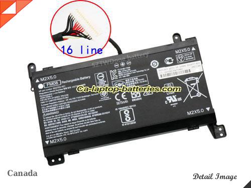 HP FM08 Battery 5973mAh, 86Wh  14.4V Black Li-Polymer