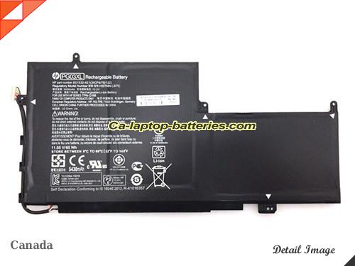 HP PG03XL Battery 5430mAh, 65Wh  11.55V Black Li-ion