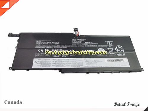 Genuine LENOVO ThinkPad X1 Carbon 4th(20FB-002MAU) Battery For laptop 3425mAh, 52Wh , 15.2V, Black , Li-ion