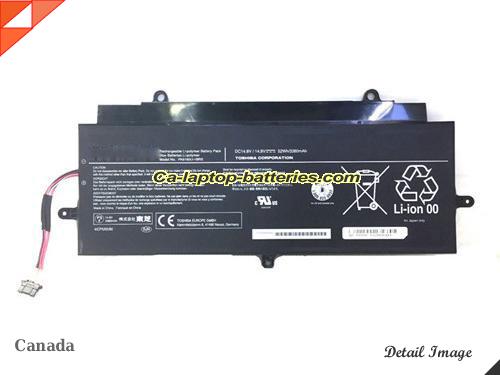 Genuine TOSHIBA KIRA101 Battery For laptop 3380mAh, 52Wh , 14.8V, Black , Li-ion