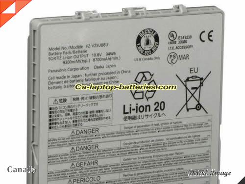 Genuine PANASONIC FZG1 Battery For laptop 9300mAh, 94Wh , 10.8V, Sliver , Li-ion