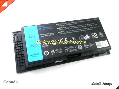 Genuine DELL Precision M6700 Battery For laptop 97Wh, 11.1V, Black , Li-ion