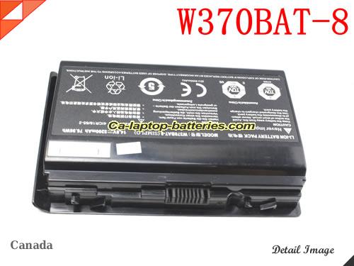 Genuine CLEVO W355ST Battery For laptop 5200mAh, 76.96Wh , 14.8V, Black , Li-ion