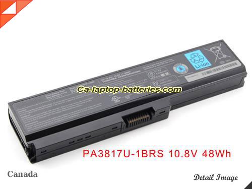 Genuine TOSHIBA L735-04D Battery For laptop 4400mAh, 10.8V, Black , Li-ion