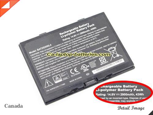 Genuine MOTION XR12 Battery For laptop 2900mAh, 43Wh , 14.8V, Black , Li-ion