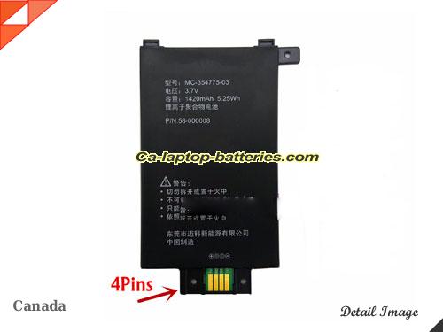 Genuine AMAZON Kindle Paperwhite1 Battery For laptop 1420mAh, 5.25Wh , 3.7V, Black , Li-ion
