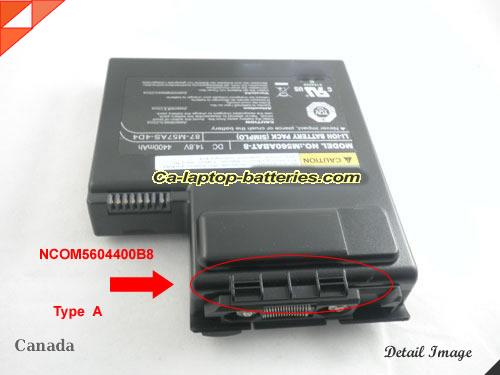 Genuine CLEVO M560A Battery For laptop 4400mAh, 14.8V, Black , Li-ion