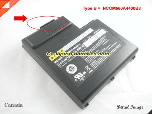 Genuine CLEVO M560 Series Battery For laptop 4400mAh, 14.8V, Black , Li-ion