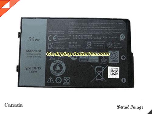 Genuine DELL Latitude 7212 Battery For laptop 4342mAh, 34Wh , 7.6V, Black , Li-ion