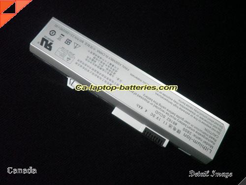 HASEE Q200P Replacement Battery 4400mAh, 4.4Ah 11.1V Silver Li-ion