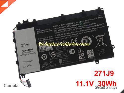 Genuine DELL Latitude 7350 Battery For laptop 30Wh, 11.1V, Black , Li-Polymer