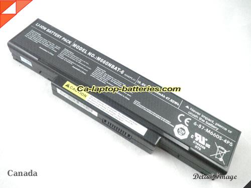 Genuine CLEVO W76SUA Battery For laptop 4400mAh, 47.52Wh , 10.8V, Black , Li-ion