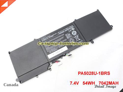 Genuine TOSHIBA Psura-00q00c Battery For laptop 7042mAh, 54Wh , 7.4V, Black , Li-ion