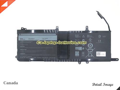 Genuine DELL P69f Battery For laptop 8333mAh, 99Wh , 11.4V, Black , Li-ion