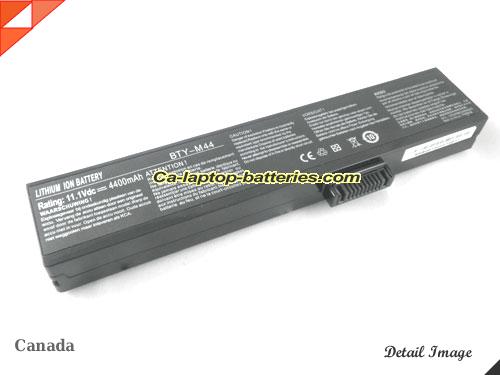 Genuine MSI PR420 Battery For laptop 4400mAh, 11.1V, Black , Li-ion