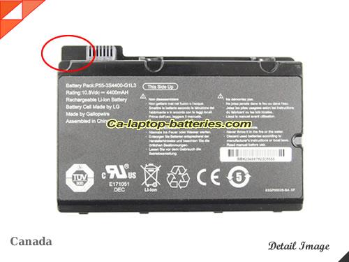 FUJITSU Amilo Pi2530 Replacement Battery 4400mAh 10.8V Black Li-ion