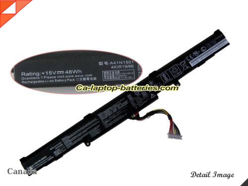 Genuine ASUS N552VW-FY136T Battery For laptop 48Wh, 15V, Black , Li-ion