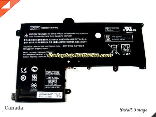 HP Ltpnq127 Battery 3380mAh, 25Wh  7.4V Black Li-Polymer