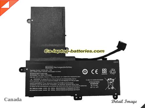 HP HSTNN-UB6V Battery 3400mAh, 39Wh  11.55V Black Li-Polymer
