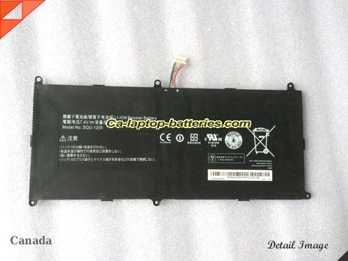 MITAC SQU-1205 Battery 4700mAh, 34.78Wh  7.4V Black Li-Polymer