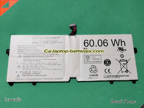 Genuine LG Gram 14Z970UAP71U1 Battery For laptop 7800mAh, 60.06Wh , 7.7V, White , Li-Polymer