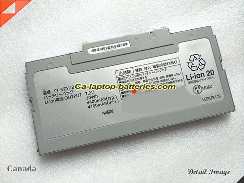 Genuine PANASONIC CFAX2 Battery For laptop 4400mAh, 7.2V, Sliver , Li-ion