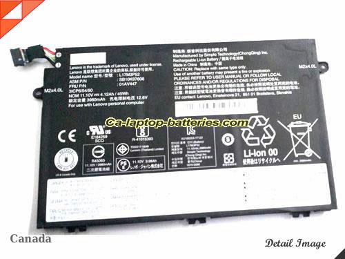 Genuine LENOVO ThinkPad E58020KS002MCD Battery For laptop 4120mAh, 45Wh , 11.1V, Black , Li-Polymer