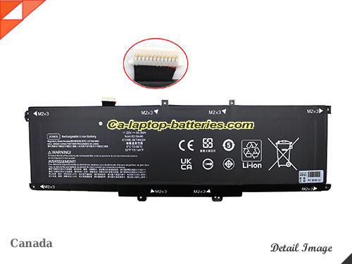 Genuine HP ZBook Studio X360 G55CN15PA Battery For laptop 8310mAh, 95.9Wh , 11.55V, Black , Li-Polymer