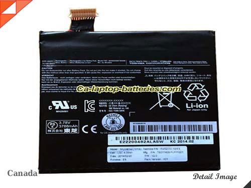 Genuine TOSHIBA WT8PE-B Battery For laptop 3788mAh, 14Wh , 3.7V, Black , Li-Polymer