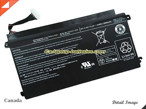TOSHIBA PA5255U Battery 3660mAh, 43Wh  11.4V Black Li-Polymer