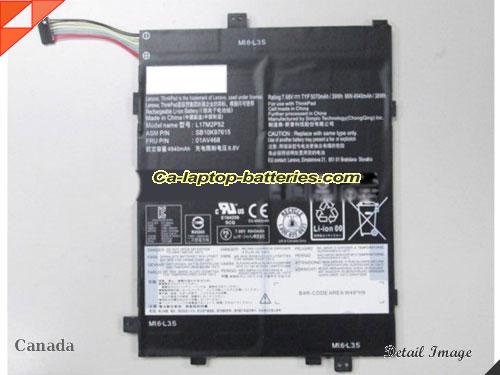 Genuine LENOVO Tablet 10 Battery For laptop 4940mAh, 38Wh , 7.68V, Black , Li-Polymer