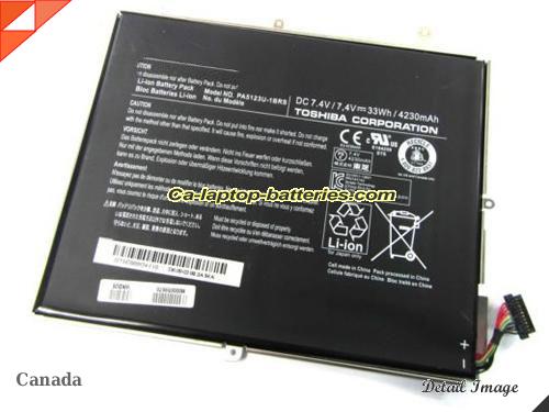 Genuine TOSHIBA Excite Pro AT10LE-A-10C Battery For laptop 4230mAh, 33Wh , 7.4V, Black , Li-ion