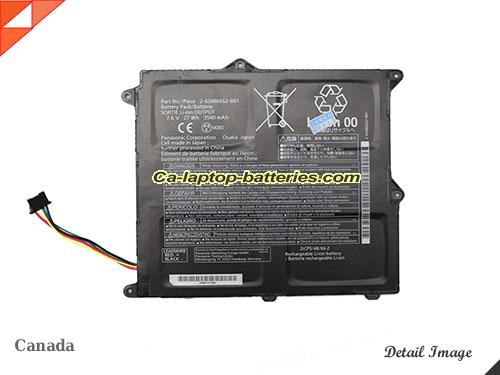 Genuine PANASONIC Toughbook CF-XZ6 Battery For laptop 3540mAh, 27Wh , 7.6V, Black , Li-Polymer