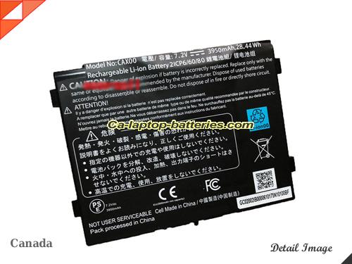 GETAC 2ICP66080 Battery 3950mAh, 38.44Wh  7.2V Black Li-ion