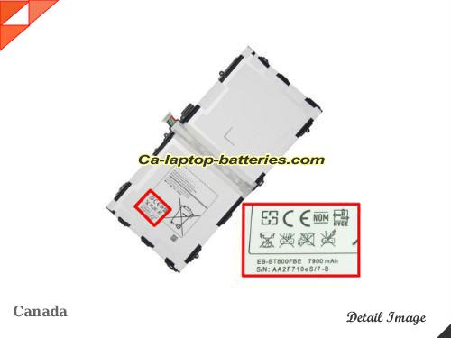 Genuine SAMSUNG SM-T805 Battery For laptop 7900mAh, 30.02Wh , 3.8V, White , Li-Polymer