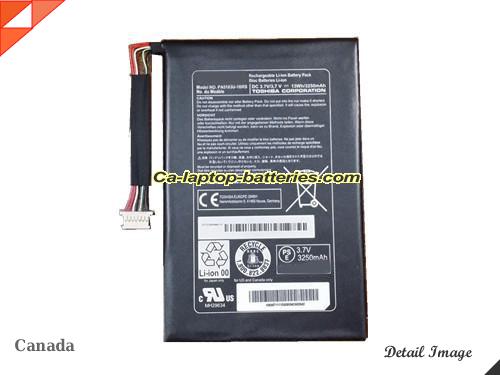 Genuine TOSHIBA Excite Go Mini 7Inch AT7C Battery For laptop 3250mAh, 13Wh , 3.7V, Black , Li-Polymer