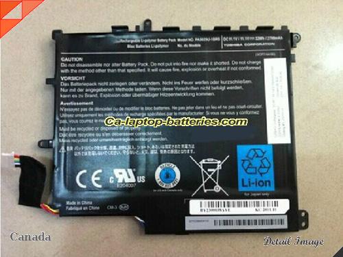 Genuine TOSHIBA 3UPF614496-1-T0787 Battery For laptop 2700mAh, 32Wh , 11.1V, Black , Li-Polymer