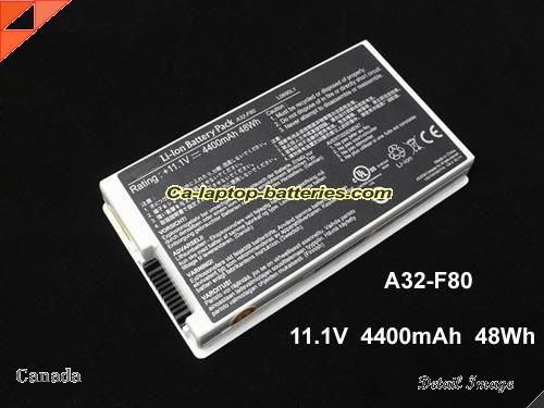 Genuine ASUS F80A Battery For laptop 4400mAh, 49Wh , 11.1V, White , Li-ion