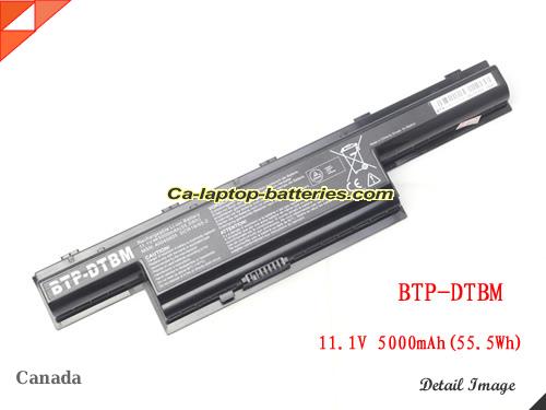 MEDION BTPDVBM Battery 5000mAh, 55.5Wh  11.1V Black Li-ion