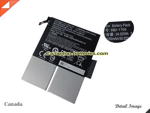 Genuine ACER Chromebook Tab 10 Battery For laptop 8860mAh, 34.02Wh , 3.84V, Black , Li-Polymer
