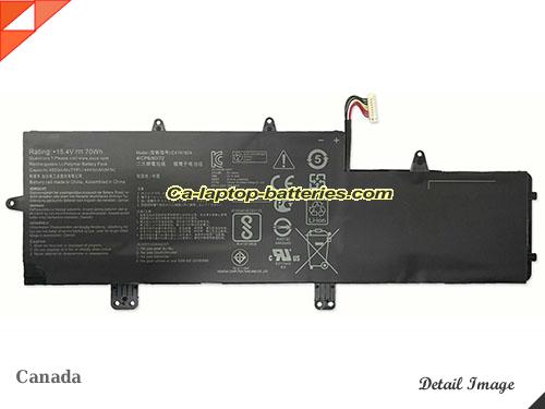 Genuine ASUS UX450FDX-1A Battery For laptop 4550mAh, 70Wh , 15.4V, Black , Li-Polymer