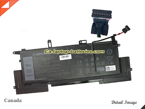 Genuine DELL E7270 Battery For laptop 6500mAh, 78Wh , 11.4V, Black , Li-Polymer