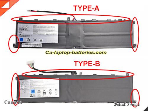 Genuine MSI P65 8RF Battery For laptop 5380mAh, 80.25Wh , 15.2V, Black , Li-Polymer