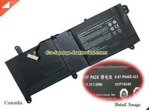 Genuine SCHENKER Technologies XMG P407 Battery For laptop 45Wh, 11.1V, Black , Li-ion