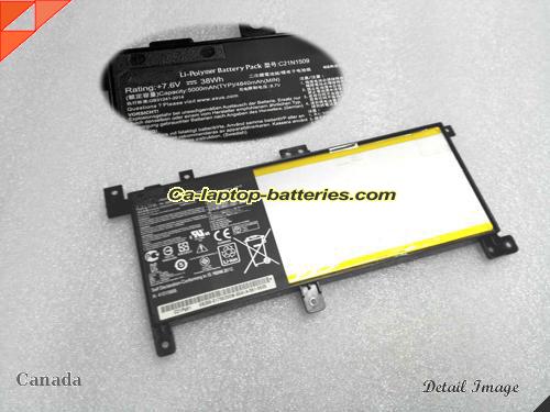 Genuine ASUS X556UA-XO607T Battery For laptop 4840mAh, 38Wh , 7.6V, Black , Li-ion